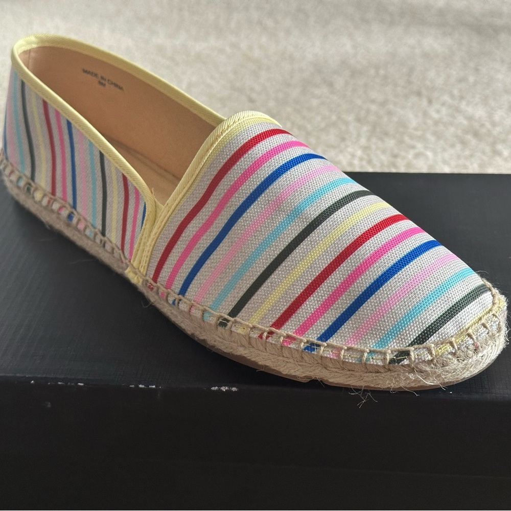 Talbots Multicolor Striped Espadrilles
